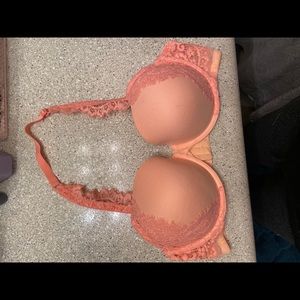 *SOLD* Peach color Halter Neck Bra, 40C